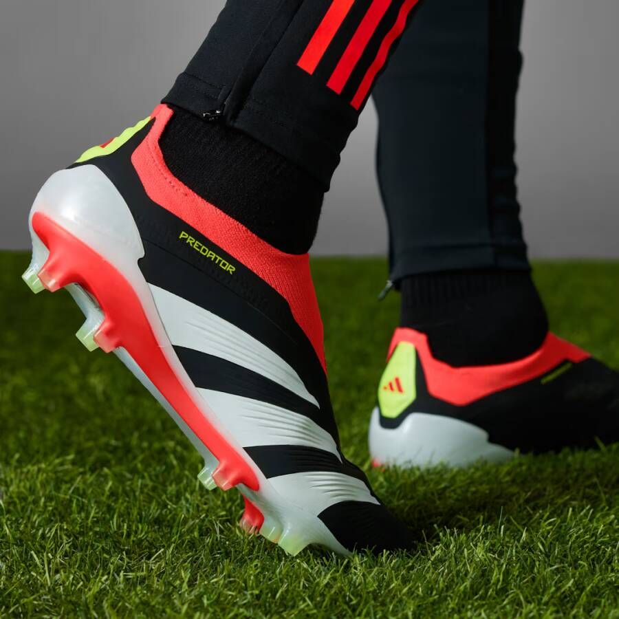 Adidas Predator Elite Laceless FG Core Black Cloud White Solar Red- Heren Core Black Cloud White Solar Red - Foto 6