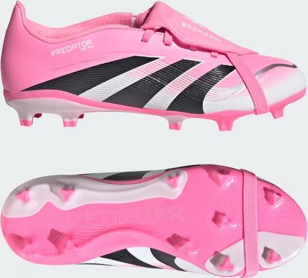 Adidas Performance PREDATOR LEAGUE Beckham Fold-Over Tongue Firm Ground Multi Ground Voetbalschoenen Kids Kinderen Roze - Foto 3