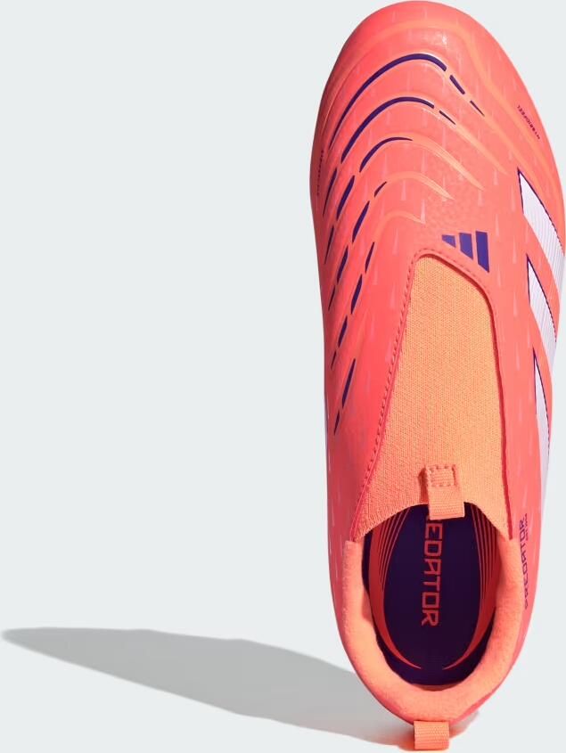 Adidas Perfor ce Predator League Laceless Firm Multi-Ground Voetbalschoenen Kids Kinderen Oranje - Foto 3
