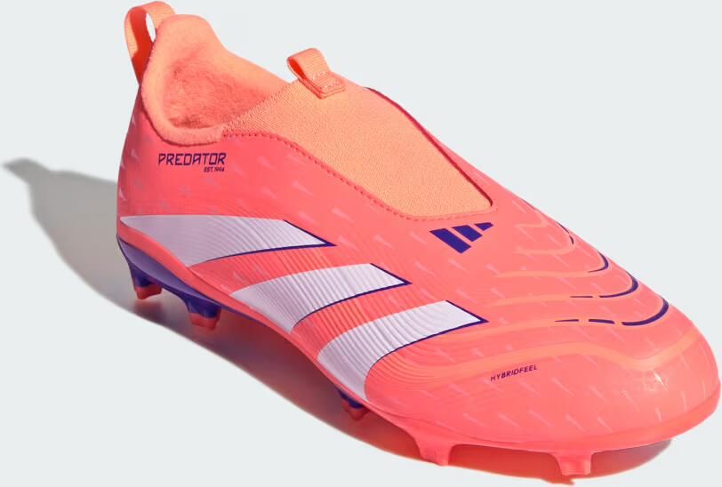 Adidas Perfor ce Predator League Laceless Firm Multi-Ground Voetbalschoenen Kinderen Oranje - Foto 4