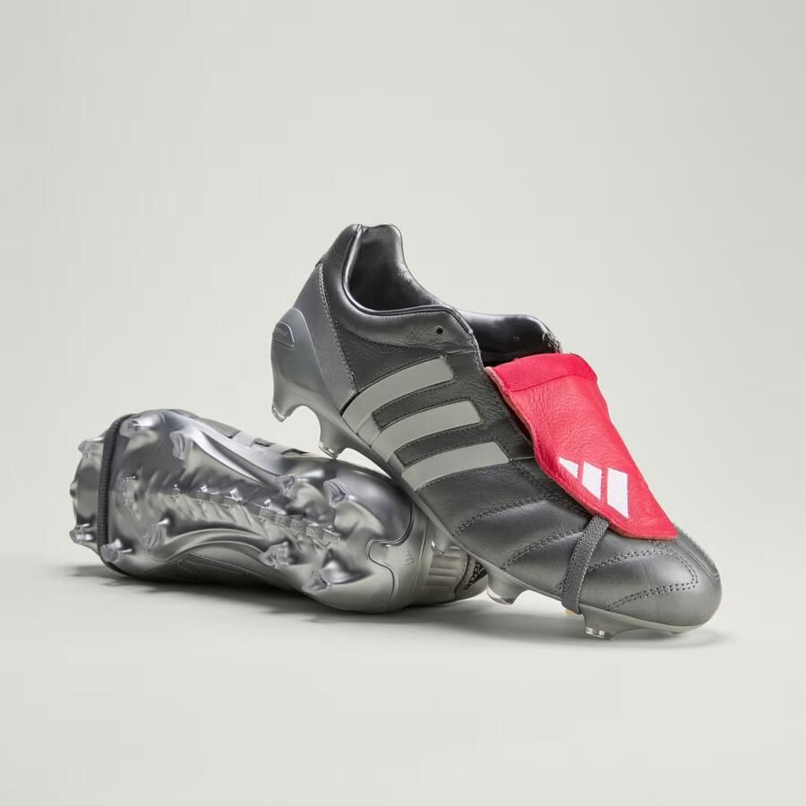 Adidas Predator Gunmetal Mania Elite FT Gras Voetbalschoenen (FG) Grijs Rood Zilver Wit - Foto 2