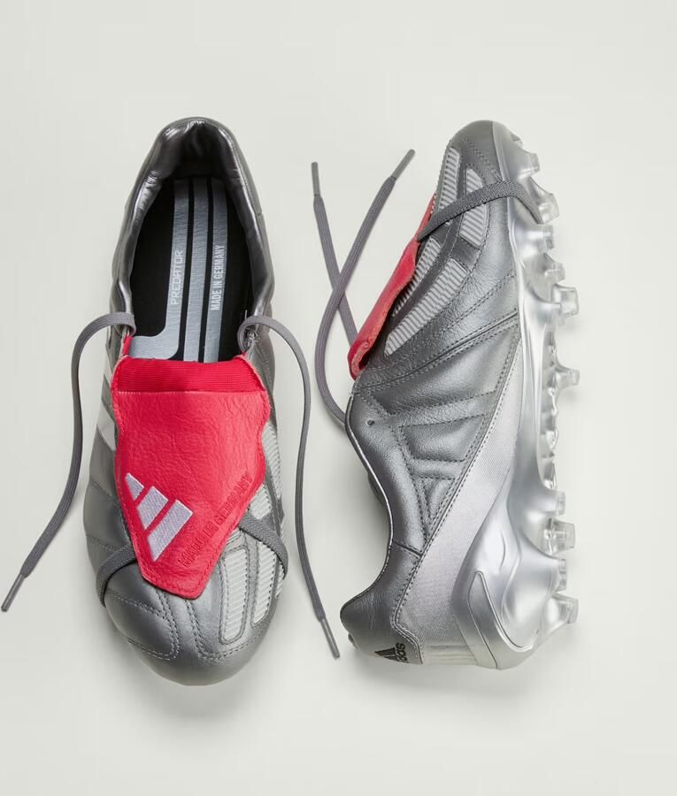 Adidas Predator Gunmetal Mania Elite FT Gras Voetbalschoenen (FG) Grijs Rood Zilver Wit - Foto 7