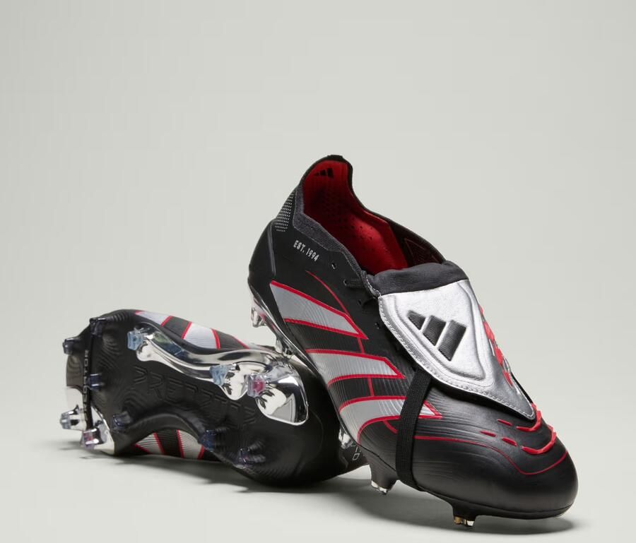 Adidas Predator Elite FT Limited Edition Gras Voetbalschoenen (FG) Zwart Zilver Rood - Foto 2
