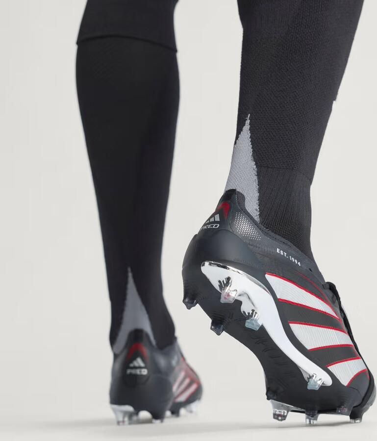Adidas Predator Elite FT Limited Edition Gras Voetbalschoenen (FG) Zwart Zilver Rood - Foto 6
