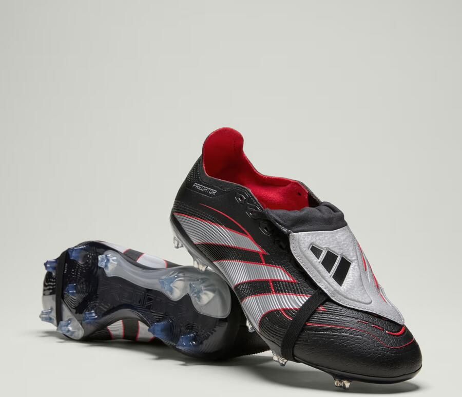 Adidas Perfor ce Predator Obsidian Strike Fold-Over Tongue Firm Ground Multi Ground Voetbalschoenen Unisex Zwart - Foto 6