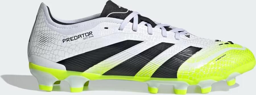 Adidas Predator Pro Gras Kunstgras Voetbalschoenen (MG) Wit Zwart Neongeel - Foto 6