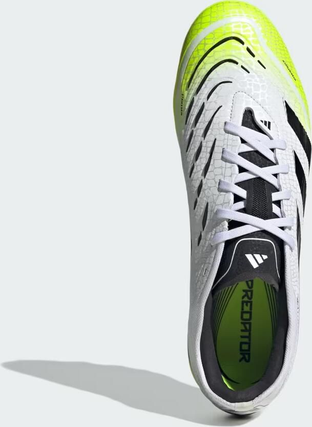 Adidas Predator Pro Gras Kunstgras Voetbalschoenen (MG) Wit Zwart Neongeel - Foto 2