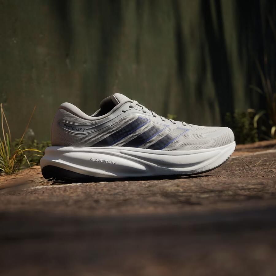 Adidas Response 2 Hardloopschoenen Grijs Paars 2 3 Man - Foto 4