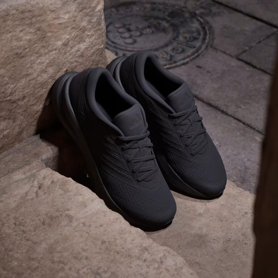 Adidas Runfalcon Sneakers Heren Zwart 2 3 Mesh Synthetisch - Foto 4