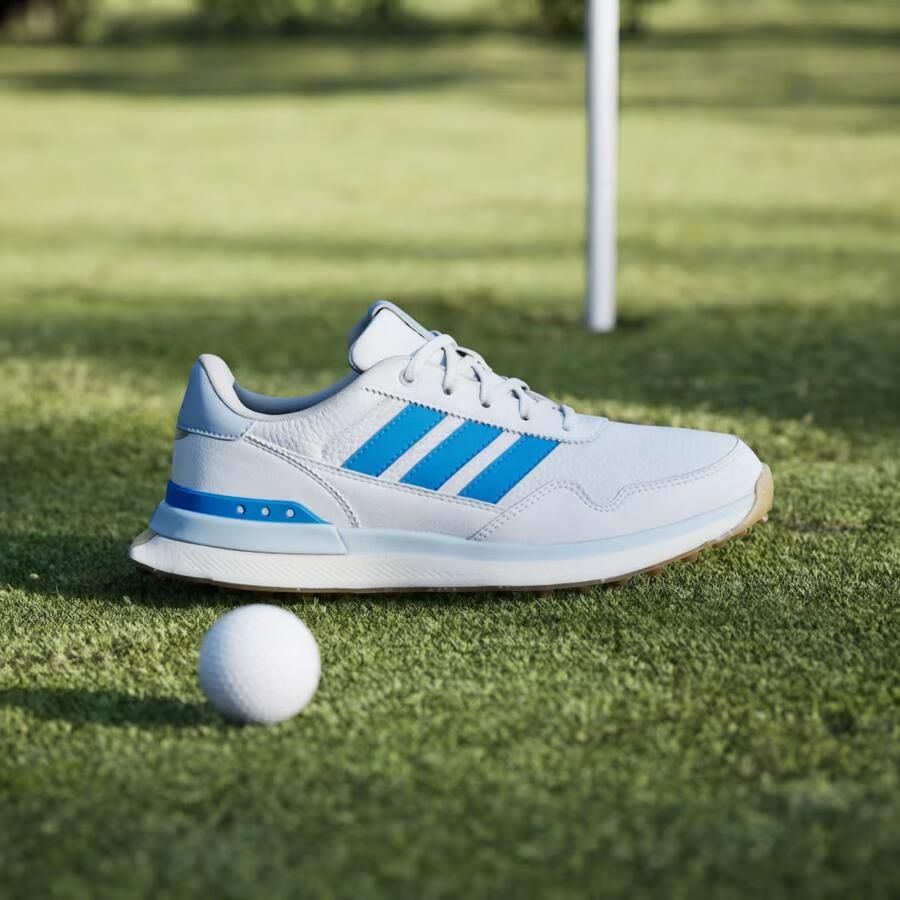 Adidas Dames S2G 26 Leather Spikeless Golfschoenen Wit-Blauw - Foto 2