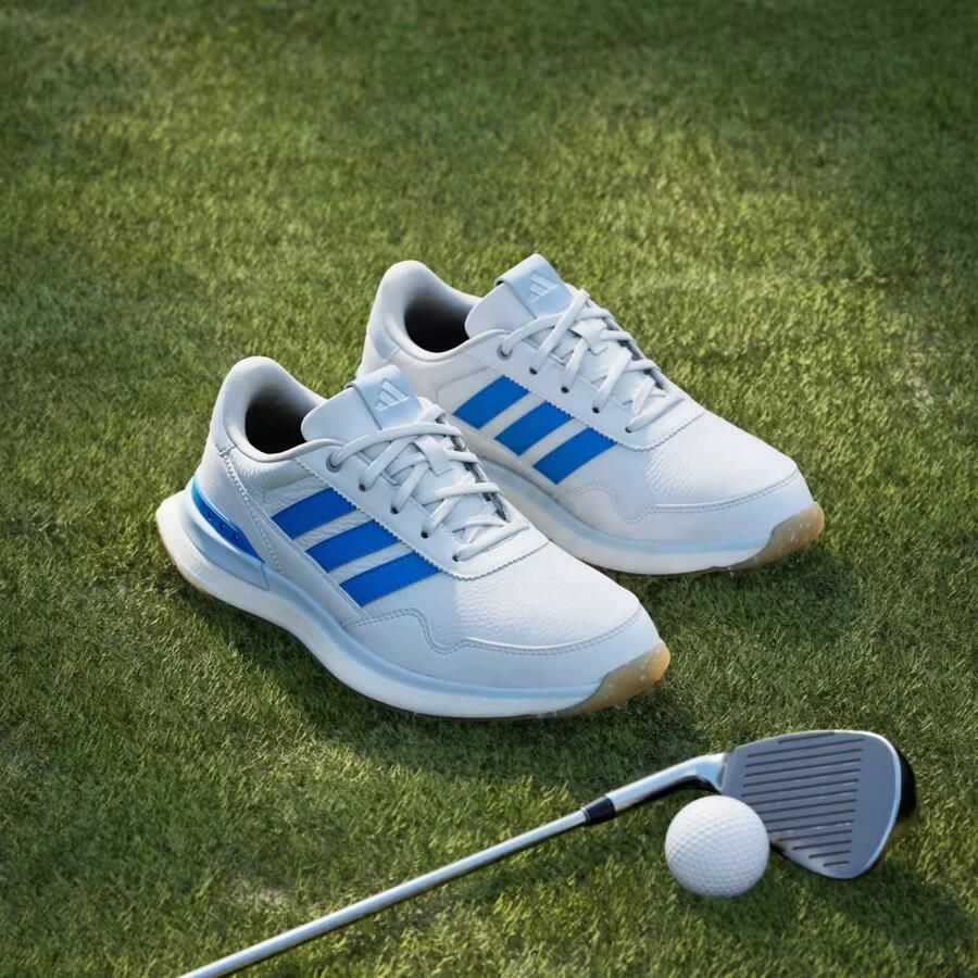 Adidas Dames S2G 26 Leather Spikeless Golfschoenen Wit-Blauw - Foto 4