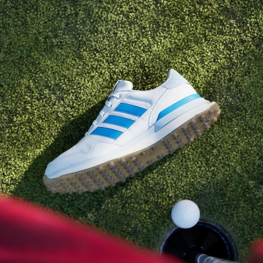 Adidas Dames S2G 26 Leather Spikeless Golfschoenen Wit-Blauw - Foto 6