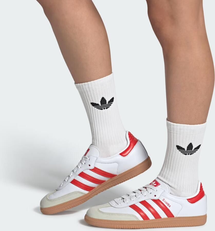 Adidas Originals Samba Og Sneaker Trendy Sneakers ftwr white solar red off white maat: 37 1 3 beschikbare maaten:37 1 3 38 2 3 - Foto 10