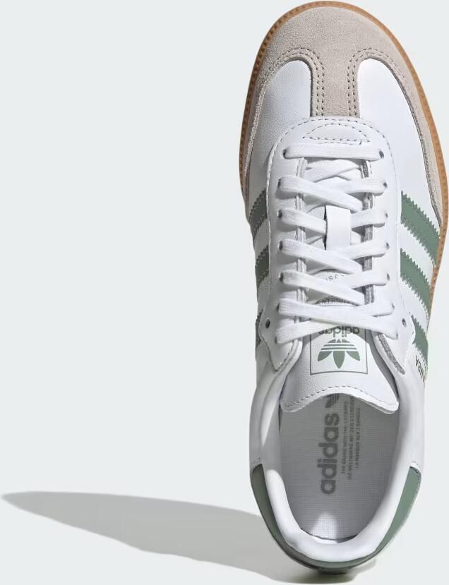 Adidas Originals Samba OG Junior Cloud White Silver Green Gum Cloud White Silver Green Gum - Foto 6