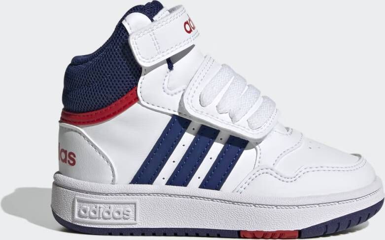 Adidas Sportswear Hoop Mid sneakers wit blauw rood Imitatieleer 22 - Foto 10
