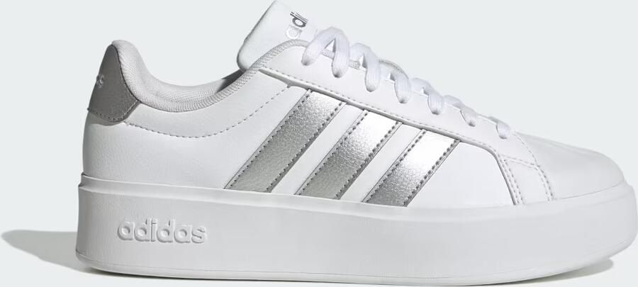 Adidas Dames STREETTALK BOLD Sneaker Dames Plateau Schoenen KJ3857 wit zilver - Foto 3