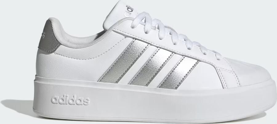 Adidas Dames STREETTALK BOLD Sneaker Dames Plateau Schoenen KJ3857 wit zilver - Foto 4
