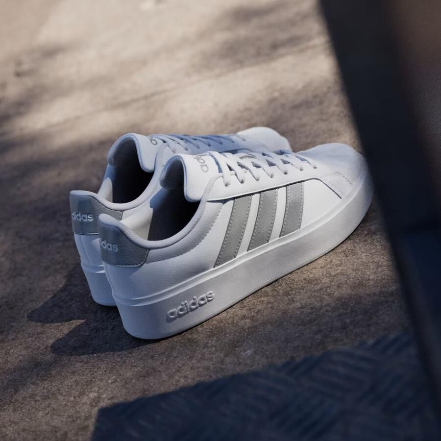 Adidas Dames STREETTALK BOLD Sneaker Dames Plateau Schoenen KJ3857 wit zilver - Foto 8
