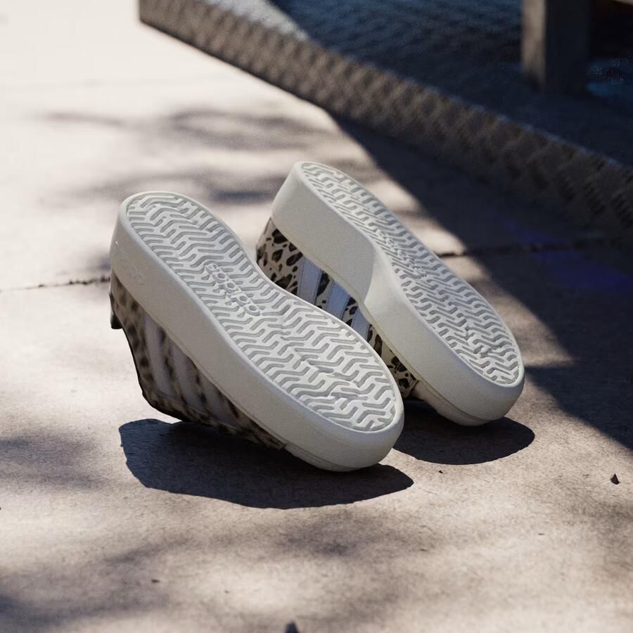 Adidas Sportswear Streettalk Bold imitatieleren sneakers met panterprint beige zwart - Foto 8