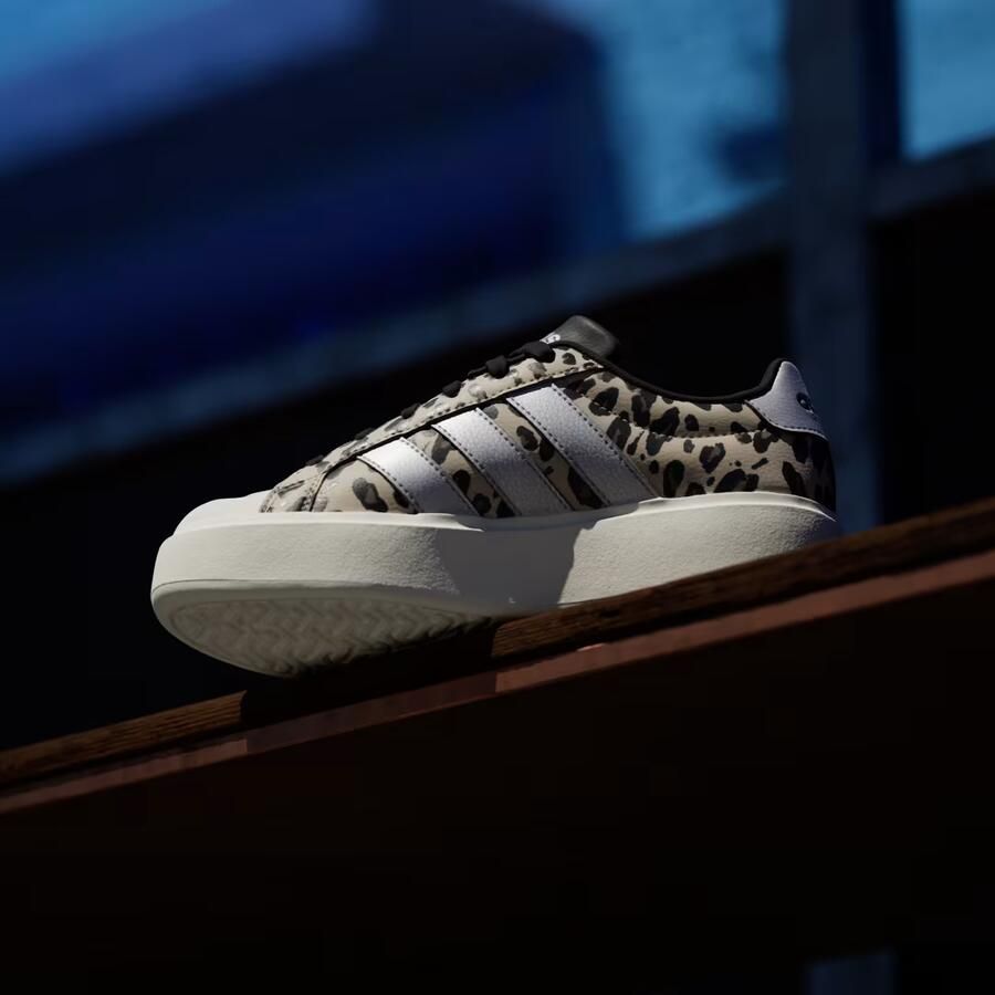 Adidas Sportswear Streettalk Bold imitatieleren sneakers met panterprint beige zwart - Foto 11