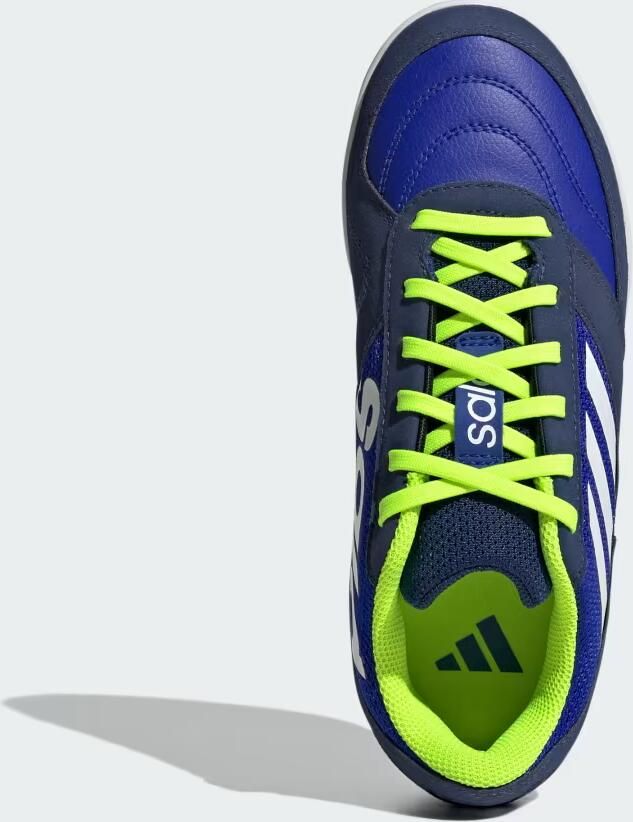 Adidas Top Sala Competition II Zaalvoetbalschoenen (IN) Kids Blauw Donkerblauw Wit Neongeel - Foto 3