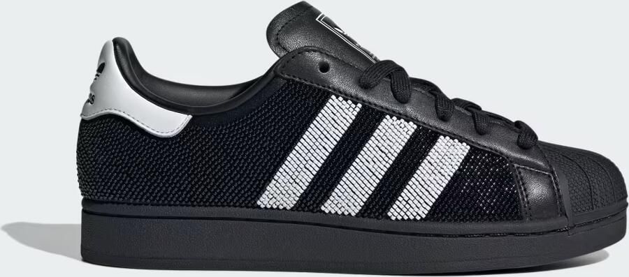 Adidas Originals Zwarte platte schoenen Superstar II - Foto 3