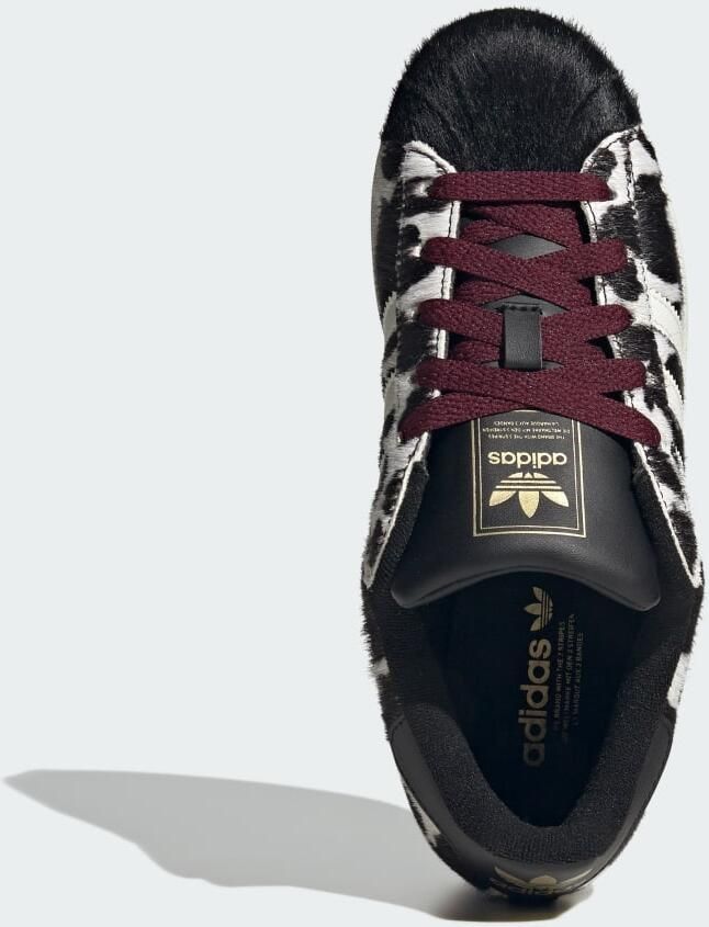 Adidas Lage Sneakers Superstar "Core Black Off White Maroon" - Foto 3
