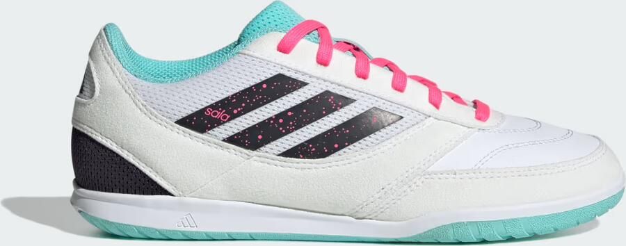 Adidas Top Sala Competition IC Wit Aurora Zwart Flash Aqua Kids