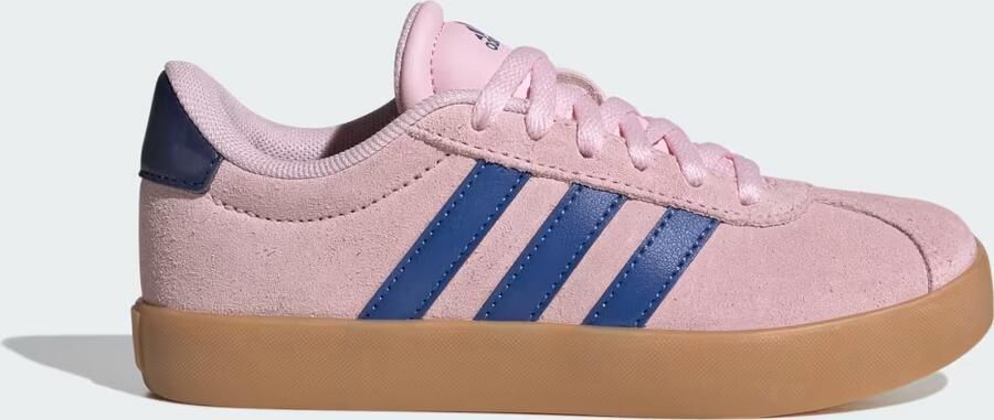 Adidas VL Court 3.0 K unisex kinder sneaker suède KI9492 royal blue clear pink - Foto 14