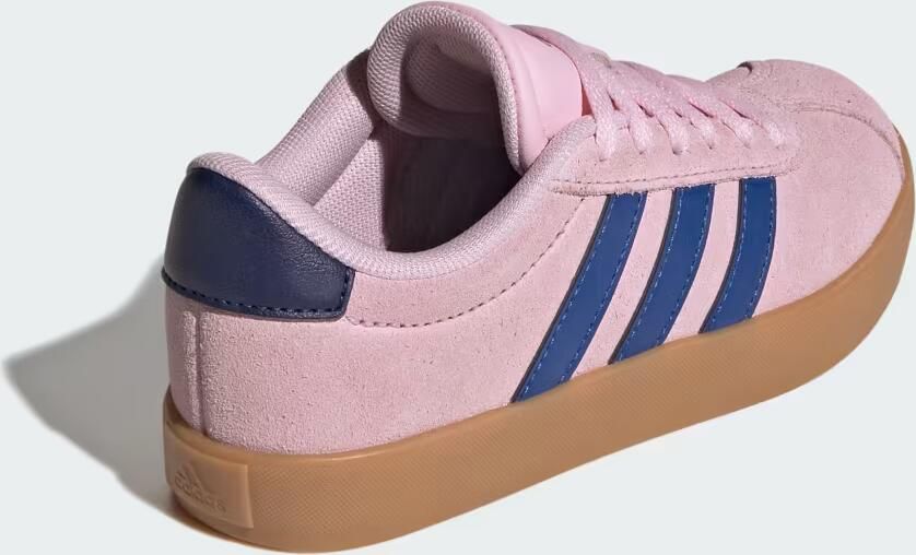 Adidas VL Court 3.0 K unisex kinder sneaker suède KI9492 royal blue clear pink - Foto 17