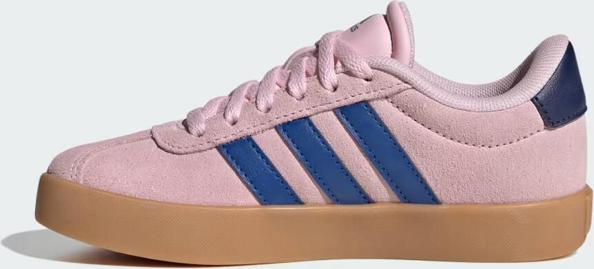 Adidas VL Court 3.0 K unisex kinder sneaker suède KI9492 royal blue clear pink - Foto 19