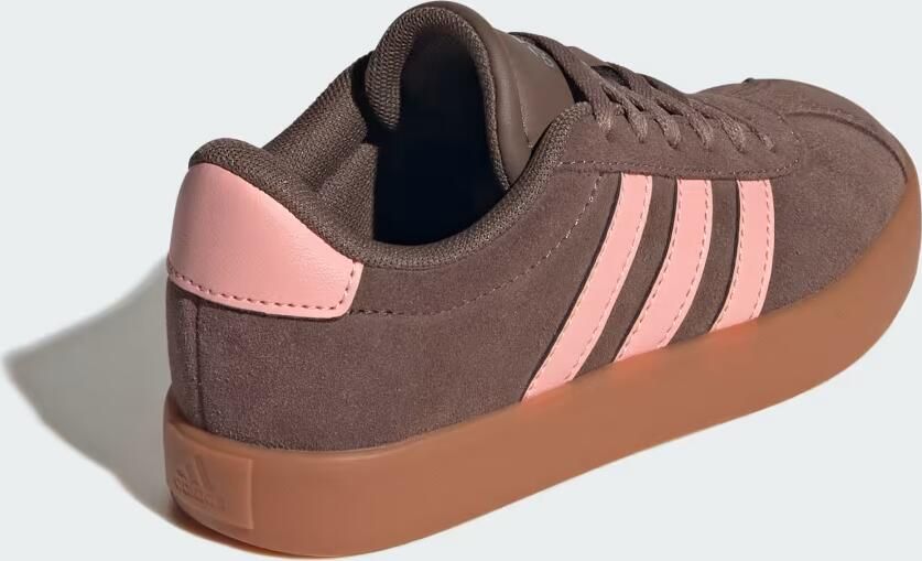 Adidas Sportswear VL Court leren sneakers bruin lichtroze - Foto 9