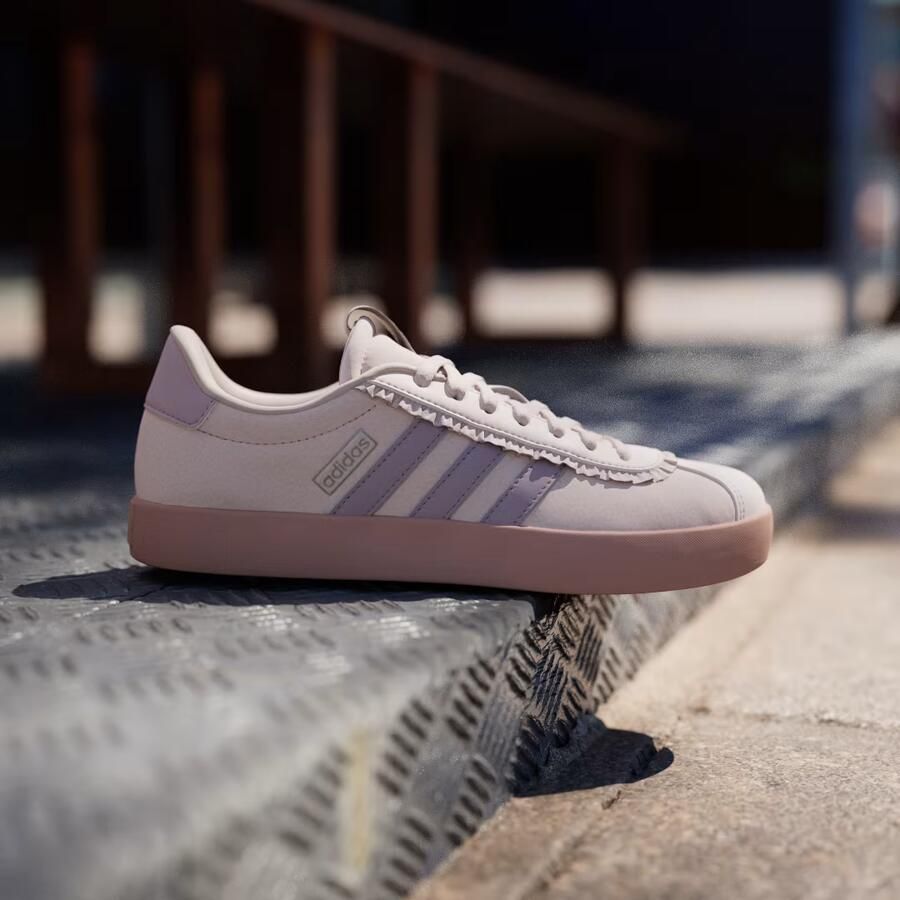 Adidas VL Court Sneakers Dames Roze 1 3 Mesh Synthetisch - Foto 11