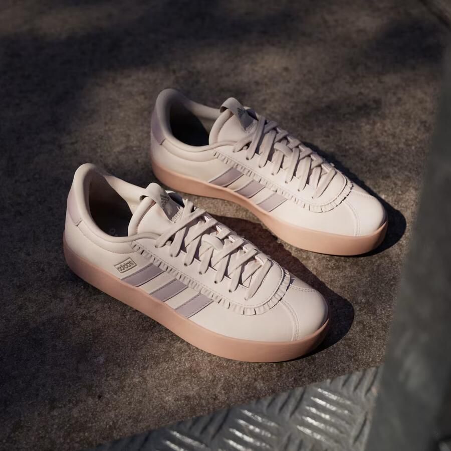 Adidas VL Court Sneakers Dames Roze 1 3 Mesh Synthetisch - Foto 13