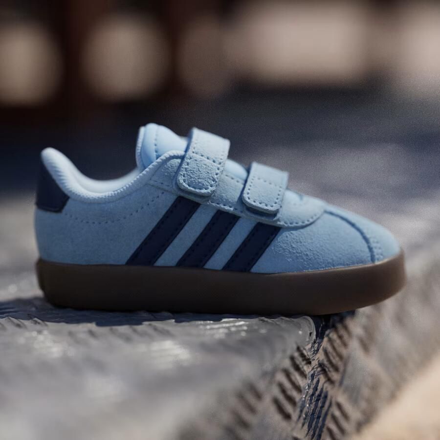 Adidas VL Court Babyschoenen Blauw Leer - Foto 4
