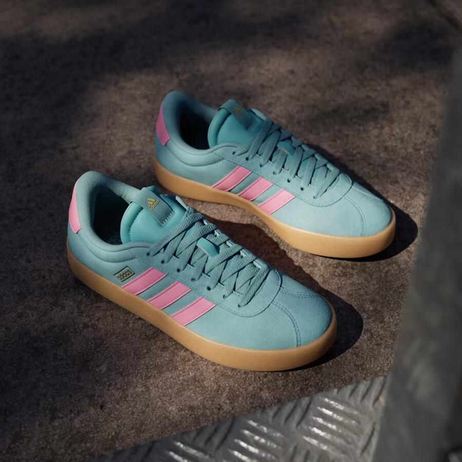 Adidas VL COURT 3.0 Women´s Sneaker Shoes IH6518 Turkoois roze - Foto 18
