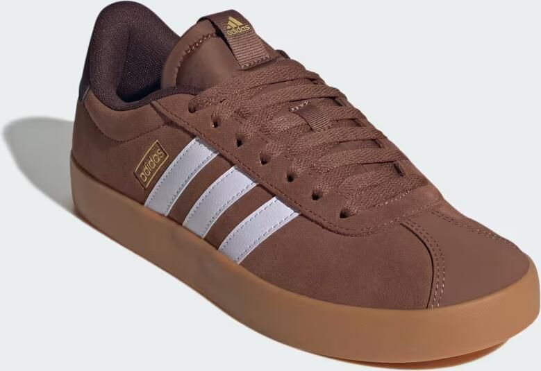 Adidas Sportswear VL Court leren sneakers bruin lila - Foto 18
