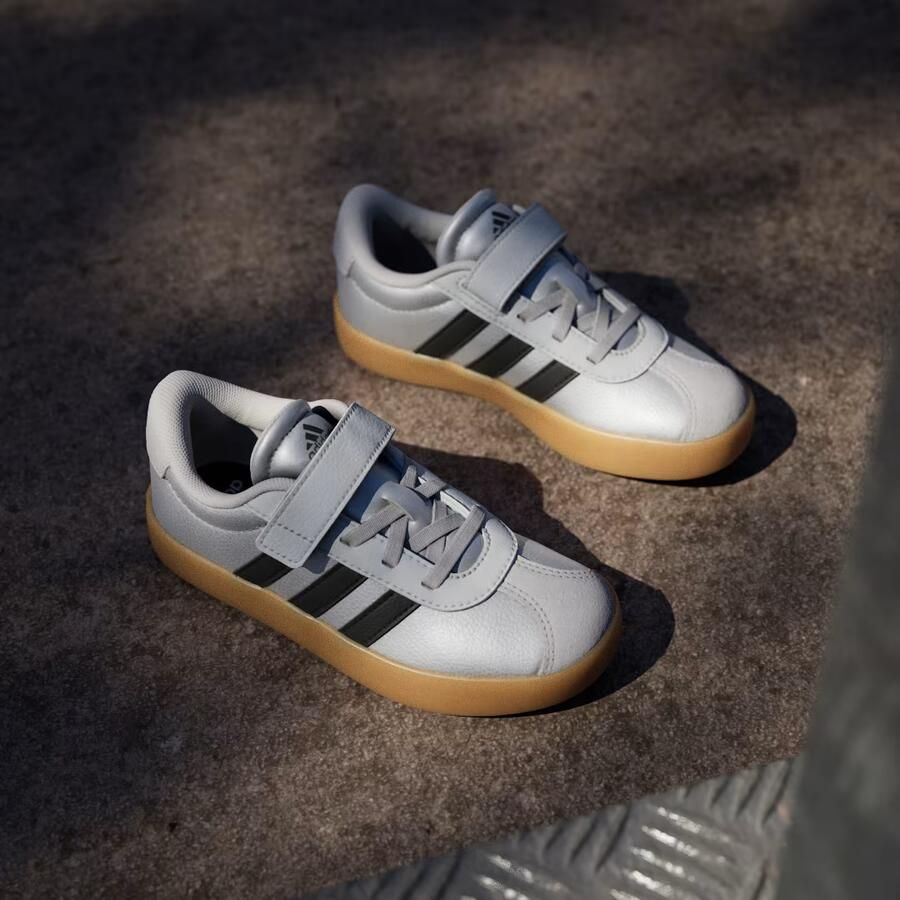 Adidas Sportswear VL Court 3.0 Skateboardschoenen Kids Kinderen Zilver - Foto 5