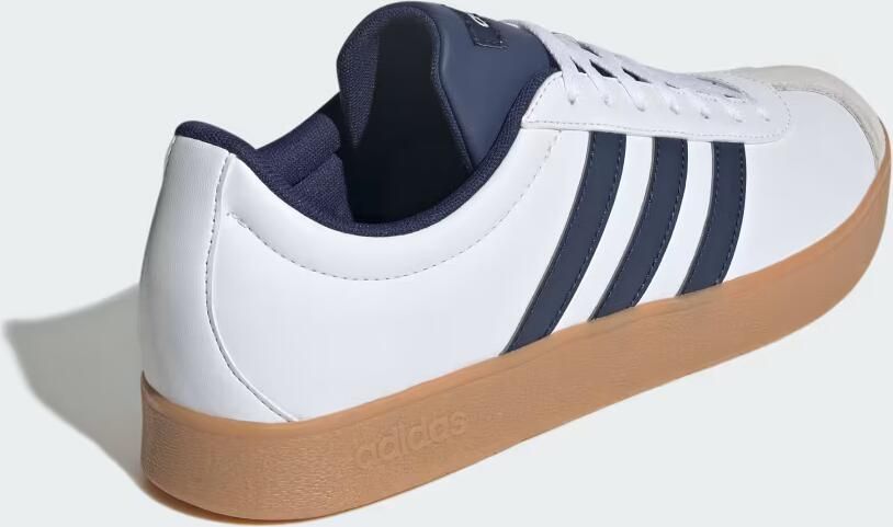 Adidas Heren VL COURT Base Sneakers Leren Schoenen JQ3037 Wit - Foto 4