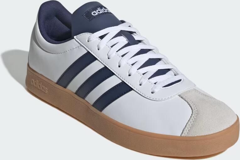 Adidas Heren VL COURT Base Sneakers Leren Schoenen JQ3037 Wit - Foto 5
