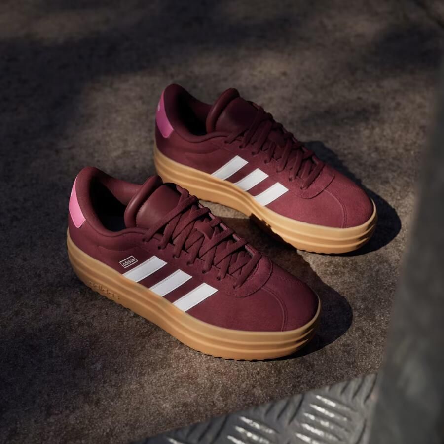 Adidas Sportswear VL Court Bold suède sneakers donkerrood wit Suede 37 1 3 - Foto 10