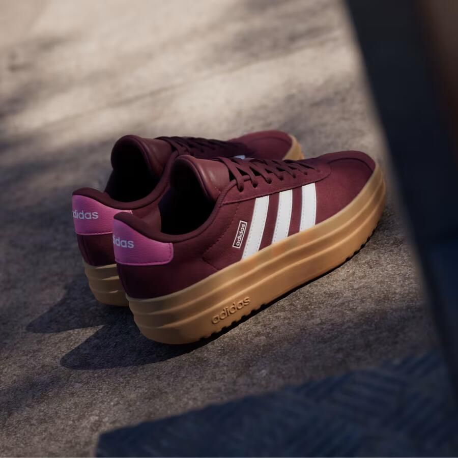 Adidas Sportswear VL Court Bold suède sneakers donkerrood wit Suede 37 1 3 - Foto 11