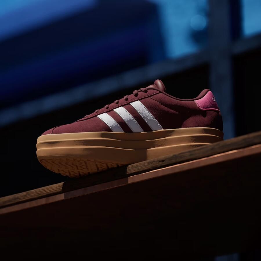 Adidas Sportswear VL Court Bold suède sneakers donkerrood wit Suede 37 1 3 - Foto 12