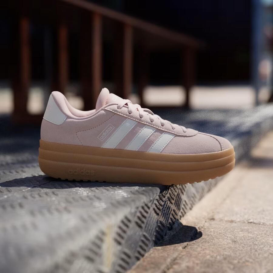 Adidas dames VL COURT BOLD plateau sneaker schoen IH9151 Roze - Foto 16