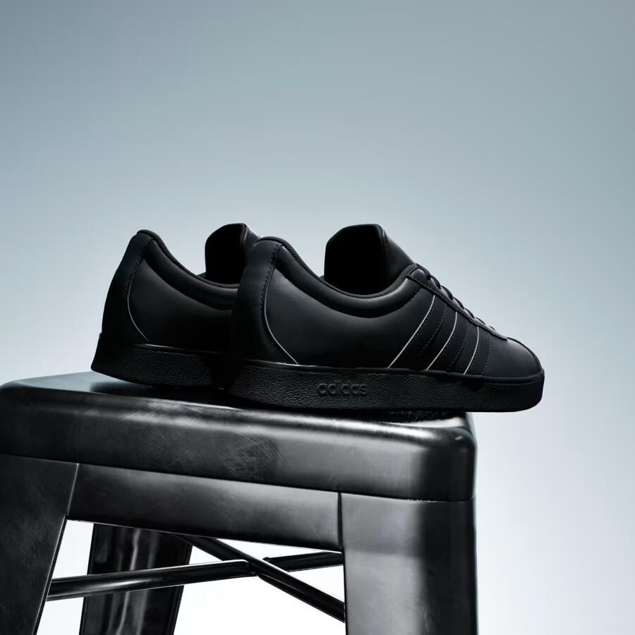 Adidas VL Court Sneakers Zwart 2 3 Leer - Foto 6