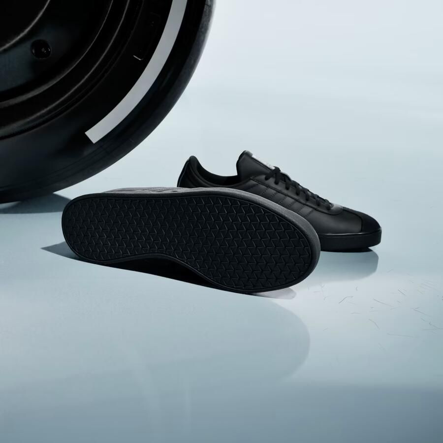Adidas VL Court Sneakers Zwart 2 3 Leer - Foto 4