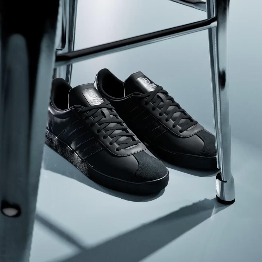 Adidas VL Court Sneakers Zwart 2 3 Leer - Foto 5
