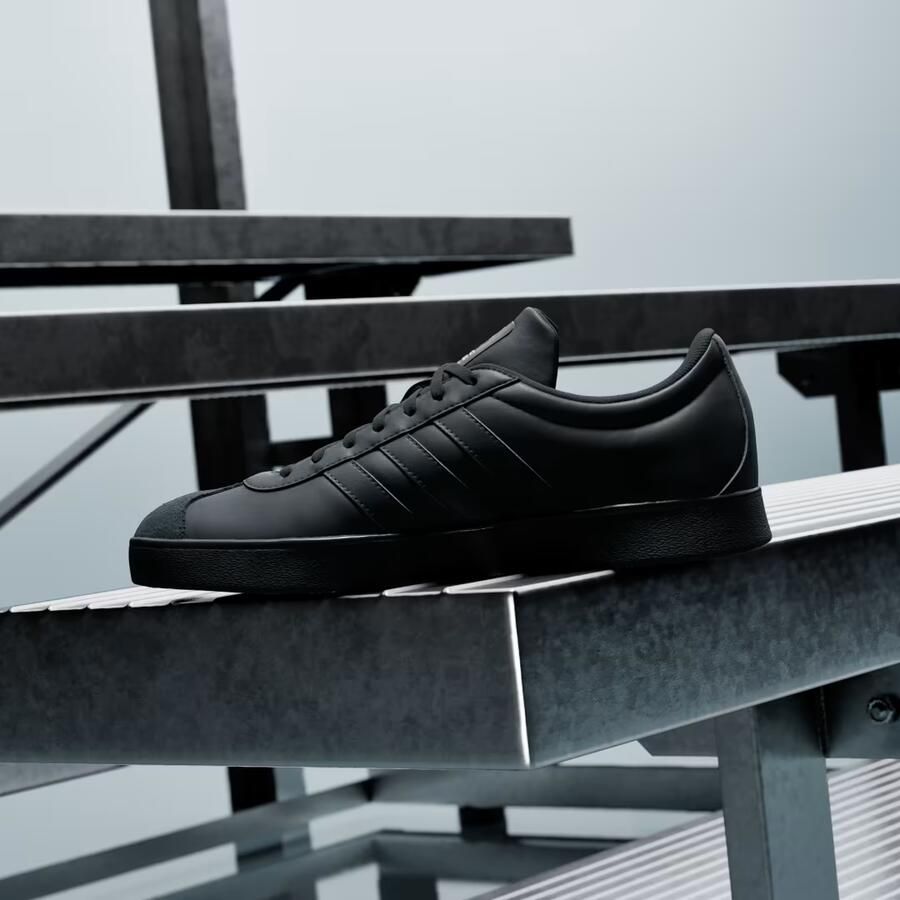 Adidas VL Court Sneakers Zwart 2 3 Leer - Foto 7