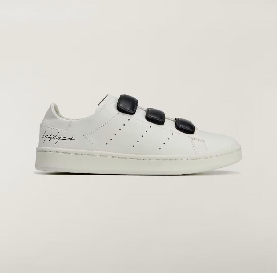 Y-3 Hook-And-Loop Lage Top Leren Sneakers White - Foto 4