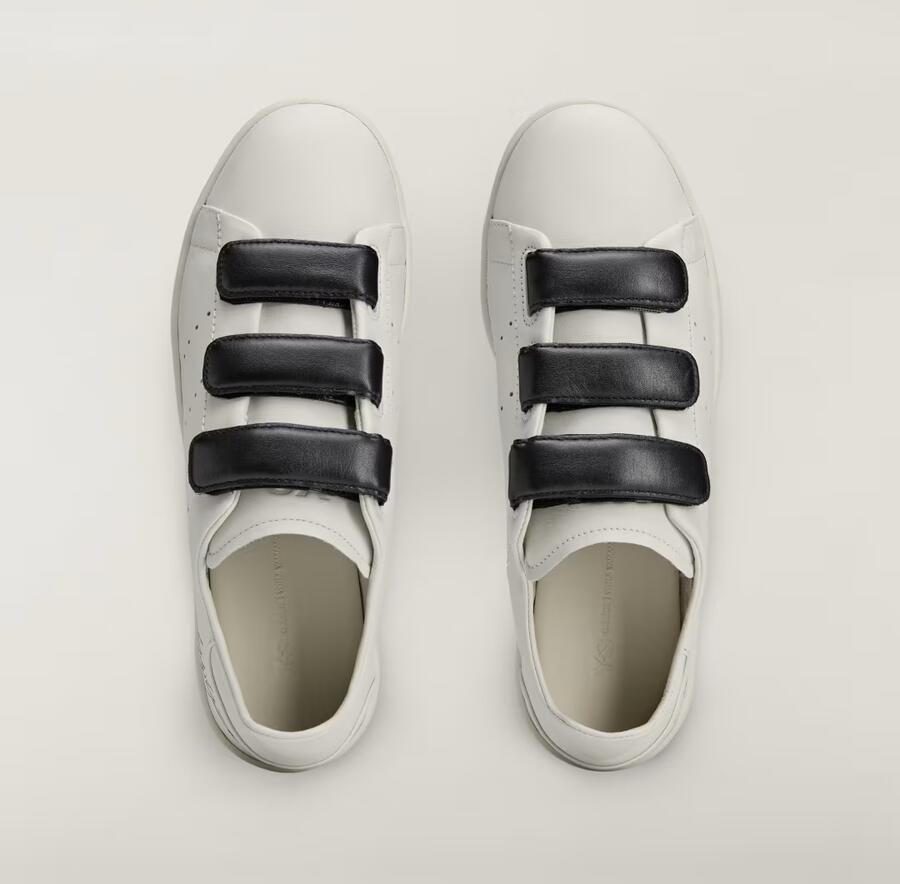 Y-3 Hook-And-Loop Lage Top Leren Sneakers White - Foto 5